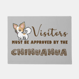 Die Besucher müssen von der Chihuahua-Türmchen zug Fußmatte