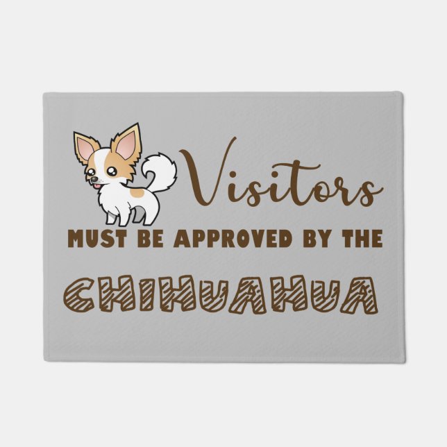 Die Besucher müssen von der Chihuahua-Türmchen zug Fußmatte (Vorderseite)