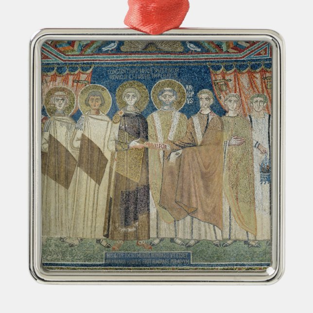 Die Bewilligungs-Steuerimmunität Silbernes Ornament (Vorne)