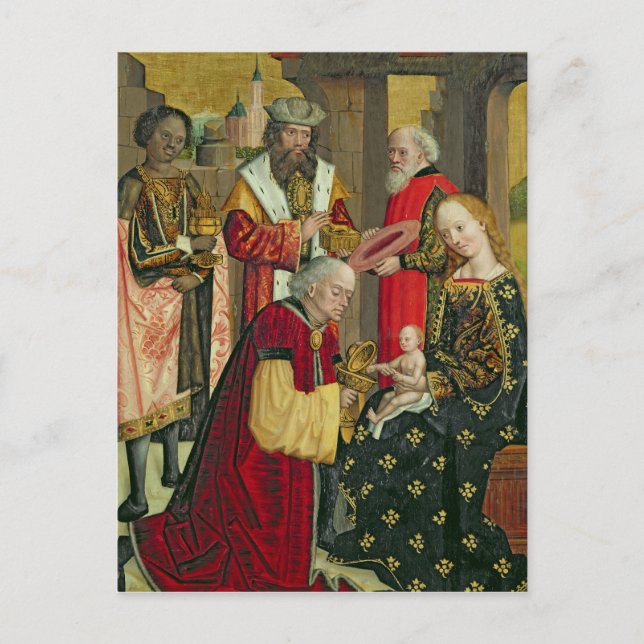 Die Bewunderung des Magi, aus dem Kuppelaltar Postkarte (Vorderseite)