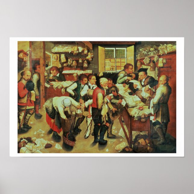 Die Bezahlung der Tithes (Erdöl auf Leinwand) Poster (Vorne)