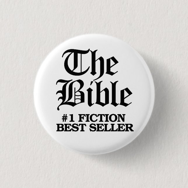 Die Bibel: #1 Fiktion Bester Verkäufer Button (Vorderseite)