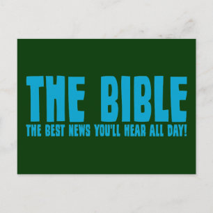 Die Bibel: die besten Nachrichten, die Sie den gan Postkarte