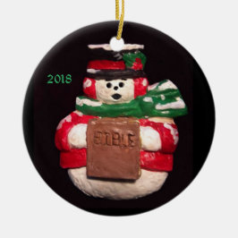 DIE BIBLE SNOWMAN 2018 KOLLEKTIBLE ORNAMENT