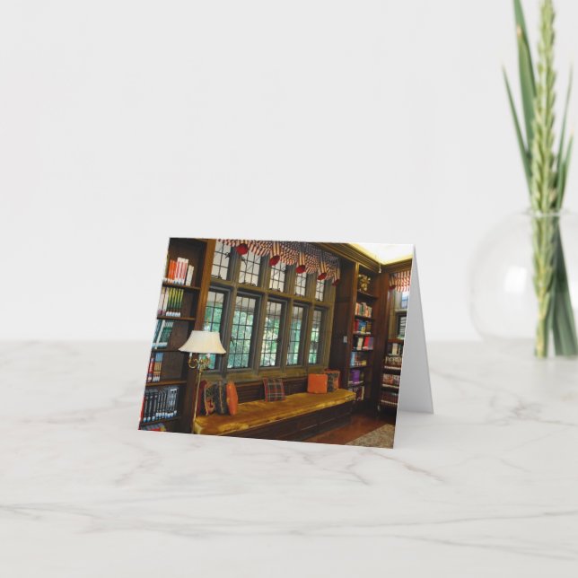 Die Bibliothek am Schloss Dankeskarte (Vorderseite)