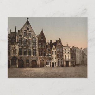 Die Bibliothek, Brügge, Belgien Postkarte