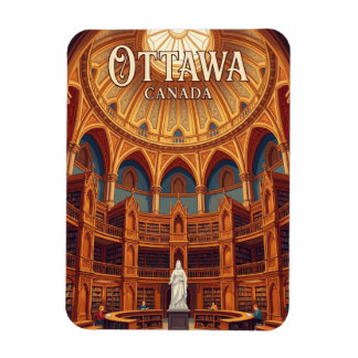 Die Bibliothek des Parlaments Kanada Magnet