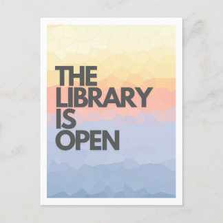 Die Bibliothek ist Open Drag Race Postkarte