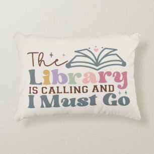 Die Bibliothek ruft an und ich muss gehen Dekokissen