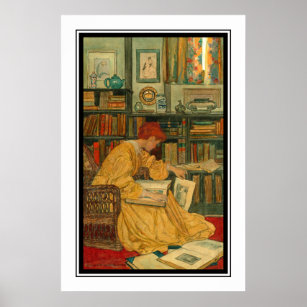 Die Bibliothek von Elizabeth Shippen Green Poster