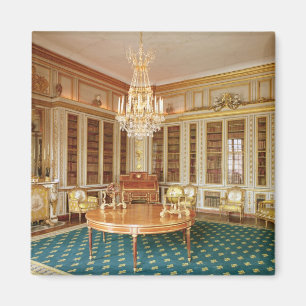 Die Bibliothek von Louis XVI im Jahre 1781 Magnet