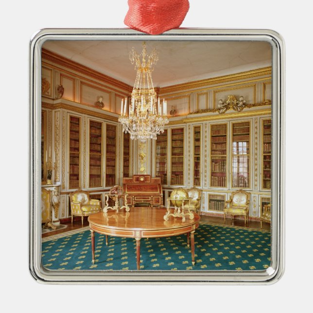 Die Bibliothek von Louis XVI im Jahre 1781 Silbernes Ornament (Vorne)