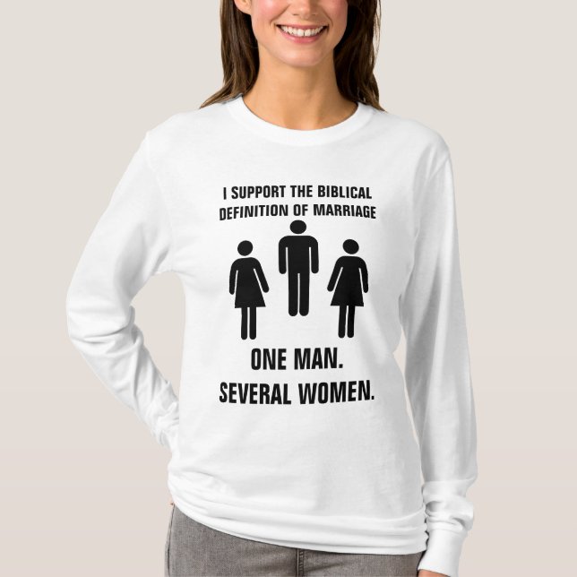 Die biblische Definition der Heirat T-Shirt (Vorderseite)