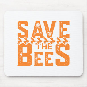 Die Bienen-Bienen-Natur-Gelb-niedlich gerettet Mousepad