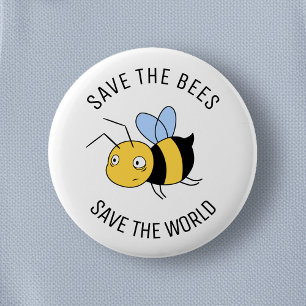 Die Bienen, die getirte Arbeiterbiene gerettet hab Button
