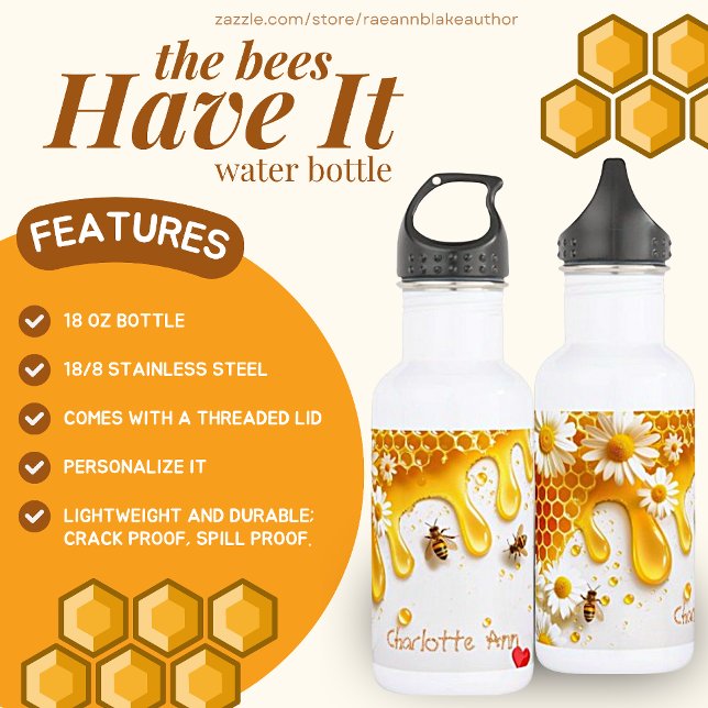 "Die Bienen haben es" Wasserflasche (Von Creator hochgeladen)