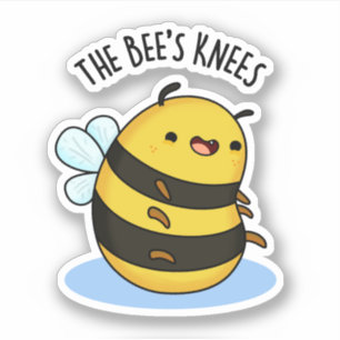 Die Bienen Knees Funny Bumble Pun Aufkleber