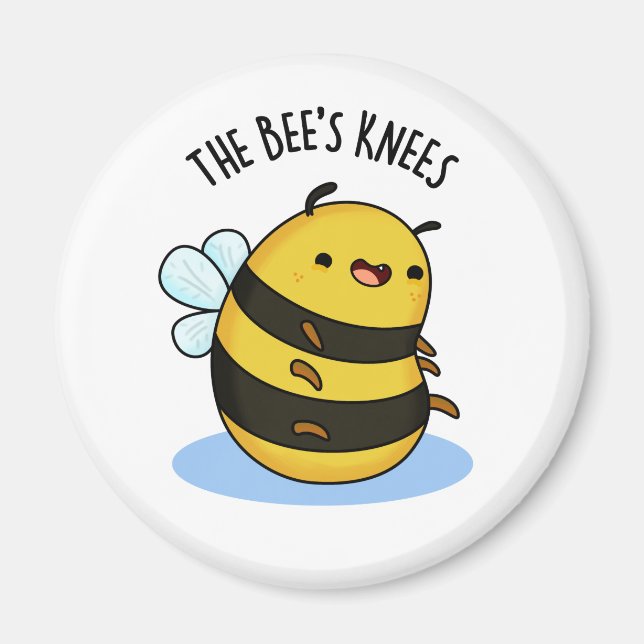 Die Bienen Knees Funny Bumble Pun Magnet (Vorne)
