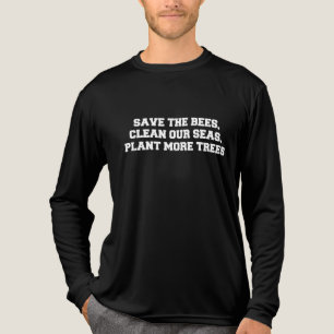 Die Bienen retten, unsere Meere zu reinigen, Pflan Tri-Blend Shirt