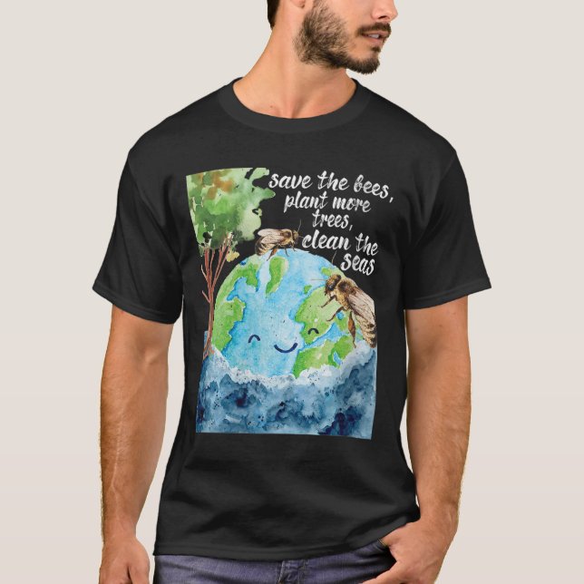 Die Bienen Rettend Frauen - Umweltschutz T-Shirt (Vorderseite)
