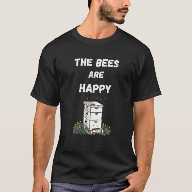 Die Bienen sind glücklich, Valheim Nordic Funny On T-Shirt (Vorderseite)