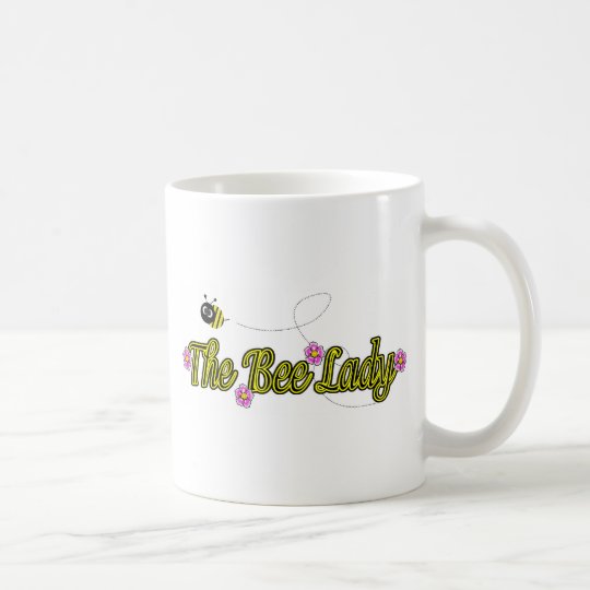 die Bienendame mit Blumen Kaffeetasse