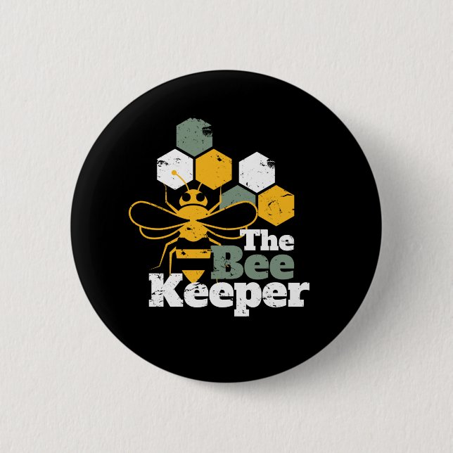 Die Bienenzüchter Funny Honey Bee Lover Button (Vorderseite)