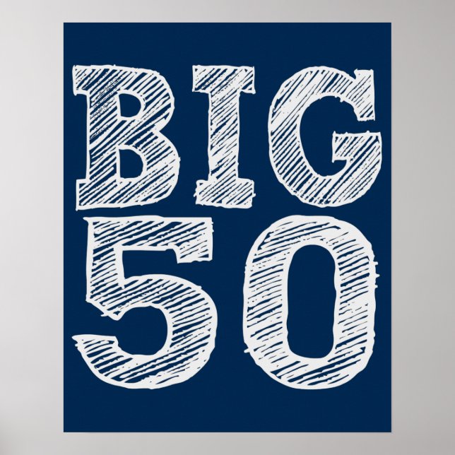 Die BIG 50 zum 50. Geburtstag Poster (Vorne)