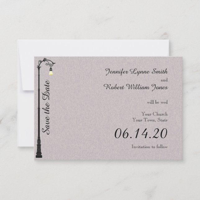 Die Big Easy Hochzeit Save the Date (Vorderseite)