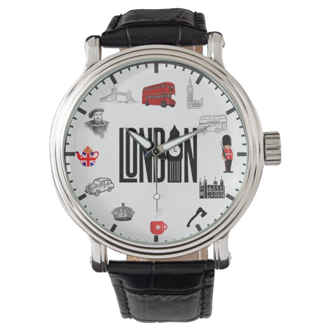 Die Bilder in London sind eine Armbanduhr. London  Armbanduhr (Vorderseite)