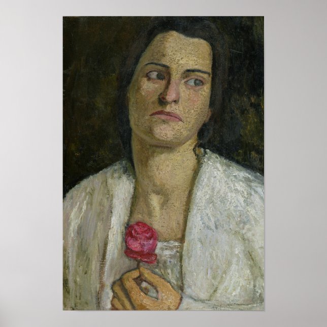 Die Bildhauerin Clara Rilke-Westhoff 1905 Poster (Vorne)