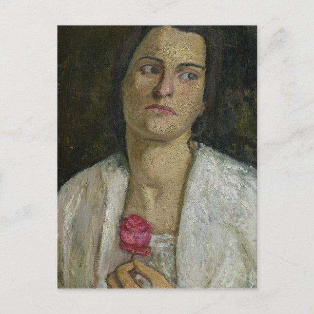 Die Bildhauerin Clara Rilke-Westhoff 1905 Postkarte (Vorderseite)