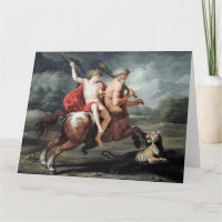 Die Bildung der Achilles Fine Art Grußkarte