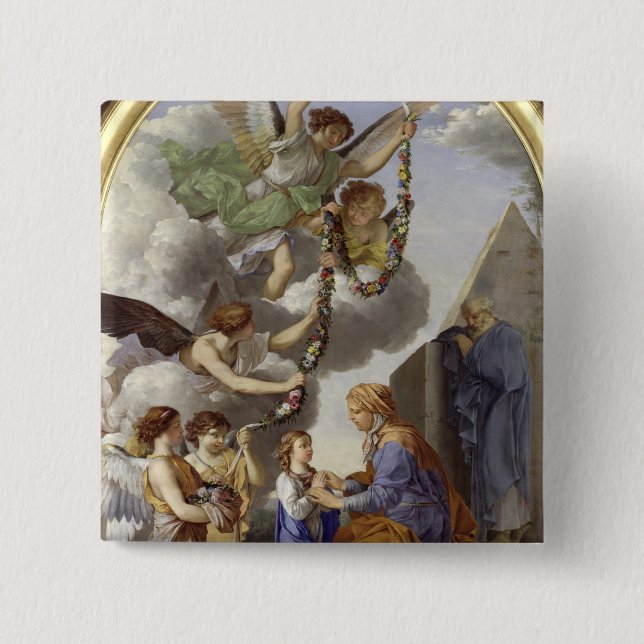 Die Bildung der Jungfrau Button (Vorderseite)