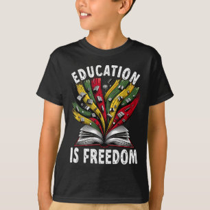 Die Bildung der Schwarzen Geschichte ist, dass die T-Shirt