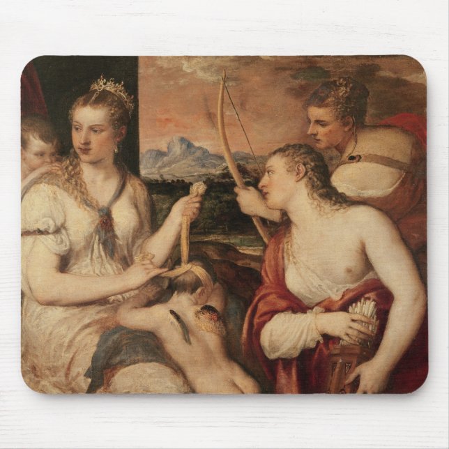 Die Bildung des Amors, c.1565 Mousepad (Vorne)