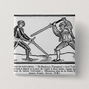 Die Bildung von Pantagruel, Illustration Button