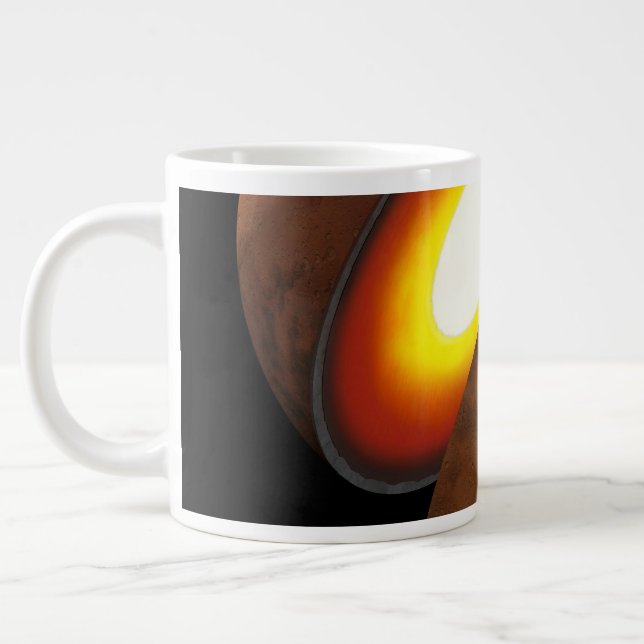 Die Bildung von Rocky Bodies im Sonnensystem. Jumbo-Tasse (Links)