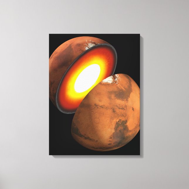 Die Bildung von Rocky Bodies im Sonnensystem. Leinwanddruck (Vorderseite)