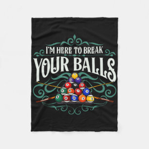 Die Billiard Billard Pool Hall lädt zum Verweilen  Fleecedecke