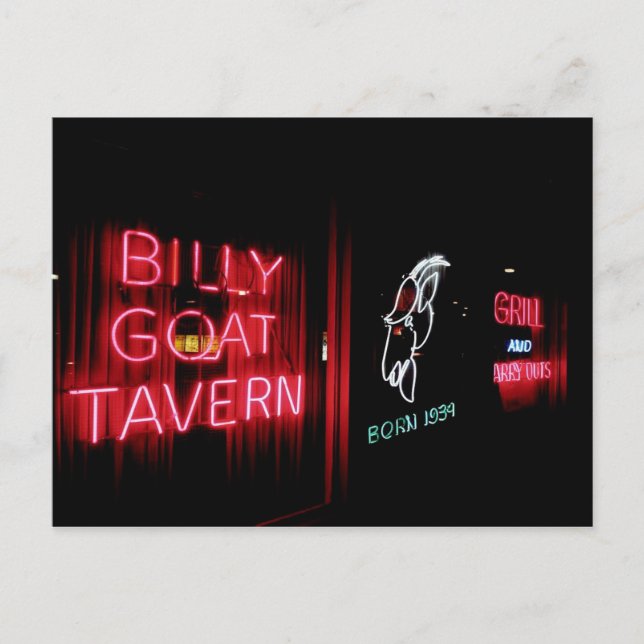 Die Billy Goat Tavern, Chicago Postkarte (Vorderseite)