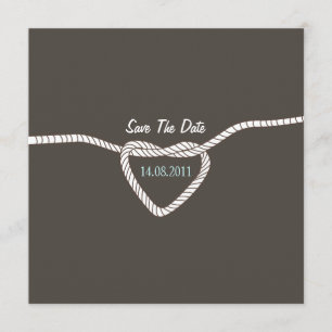 Die Bindung der Knoten Hochzeit speichern das Datu Save The Date