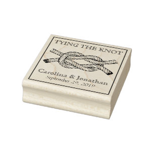 Die Bindung der künstlichen Hochzeitkündigung Kuns Gummistempel