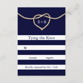 Die Bindung der UAWG der Knot-Marine RSVP Karte