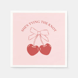 Die Bindung des Knot-Pink-Coquette-Papiers Napkins Serviette