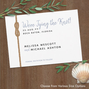🌊 die Bindung des Knot Simple Nautical Save the D Date