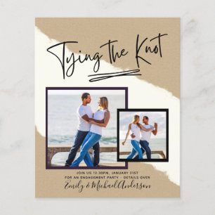 Die Bindung des Knotens - Einladung der Fotos Flyer
