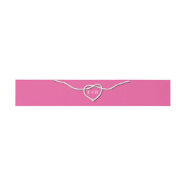 Die Bindung des Knotens Fuchsia-Bündnisses Einladungsbanderole