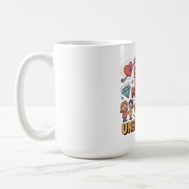 Die Bindung zwischen Mutter und Kind ist unzerbrec Kaffeetasse (Links)