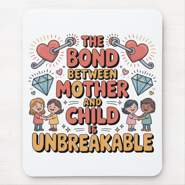 Die Bindung zwischen Mutter und Kind ist unzerbrec Mousepad (Vorne)